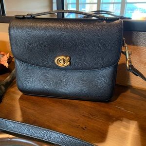 Authentic Coach Cassie Black pebbled leather